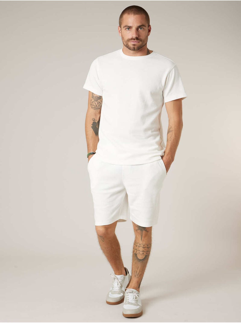 T-shirt homme en coton 'Deeluxe' Blanc - Kiabi