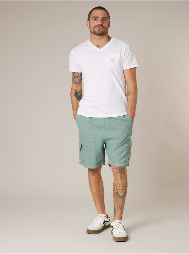 T-shirt homme en coton 'Deeluxe' Blanc - Kiabi