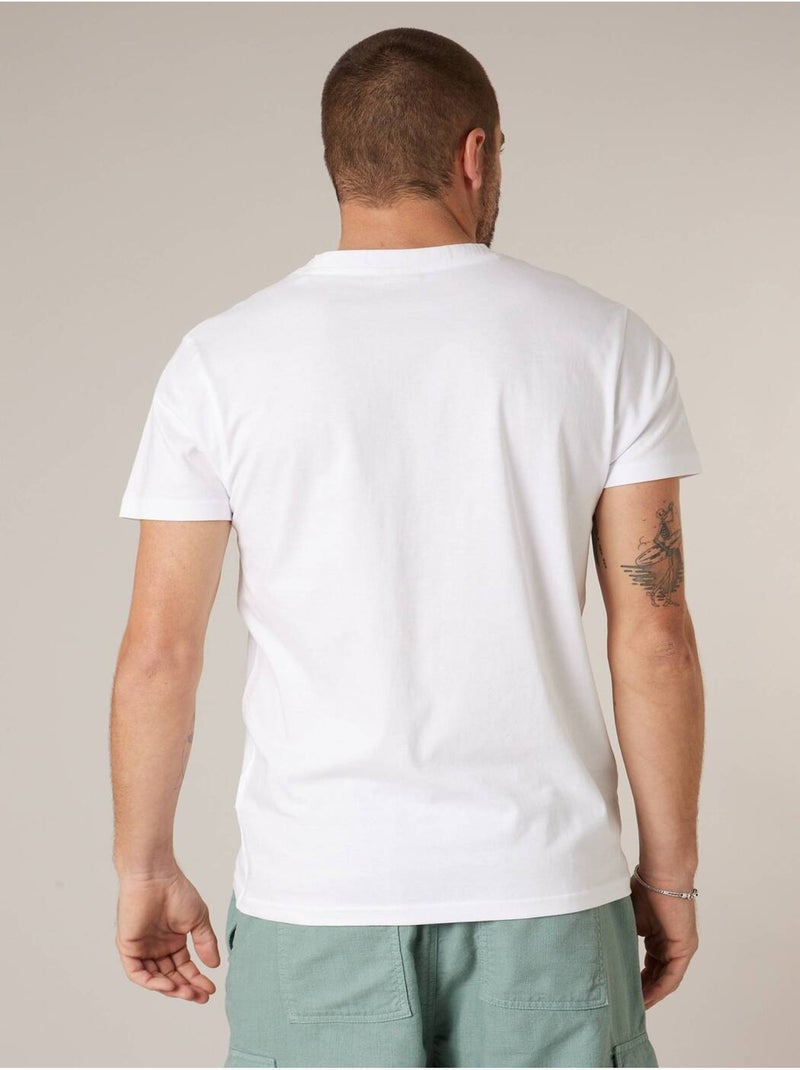 T-shirt homme en coton 'Deeluxe' Blanc - Kiabi