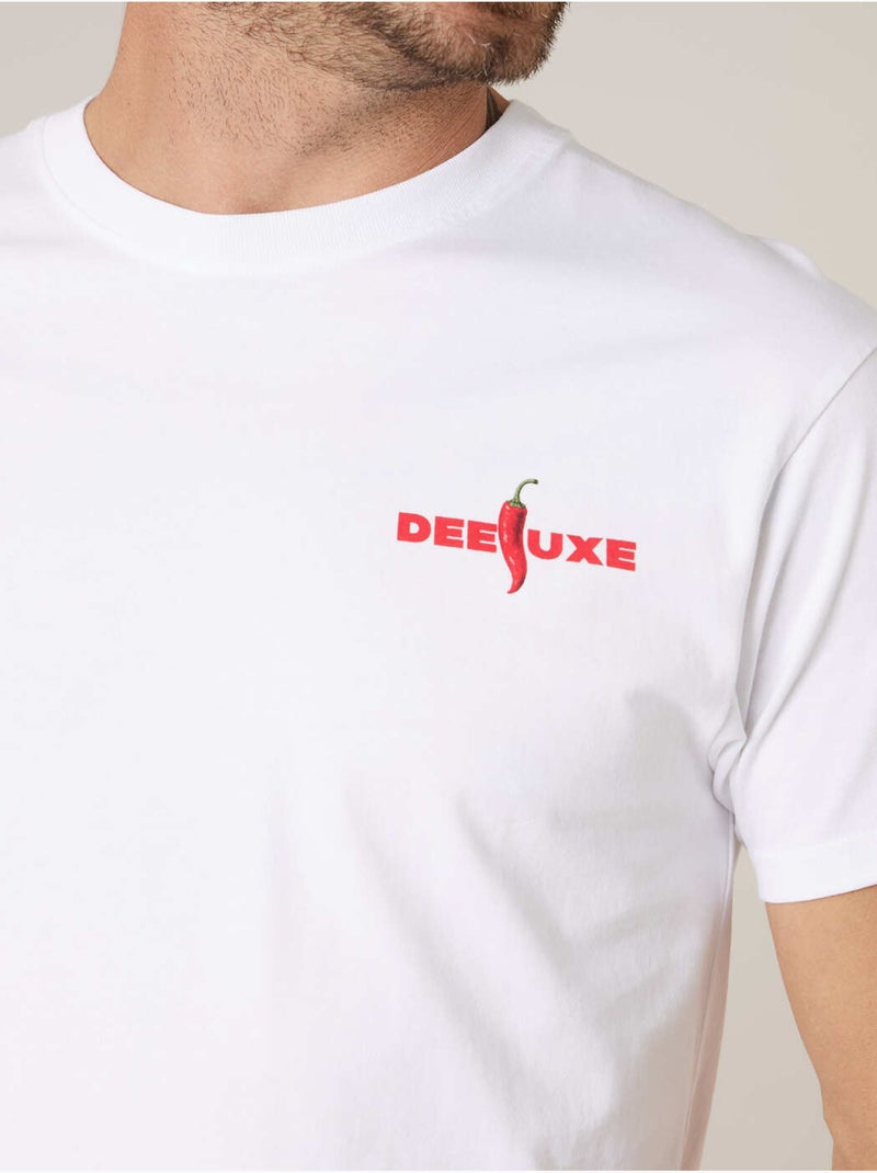 T-shirt homme en coton 'Deeluxe' Blanc - Kiabi