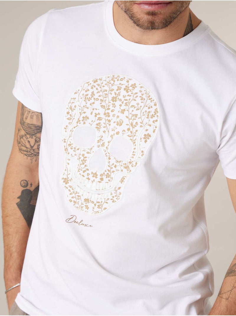 T-shirt homme en coton 'Deeluxe' Blanc - Kiabi