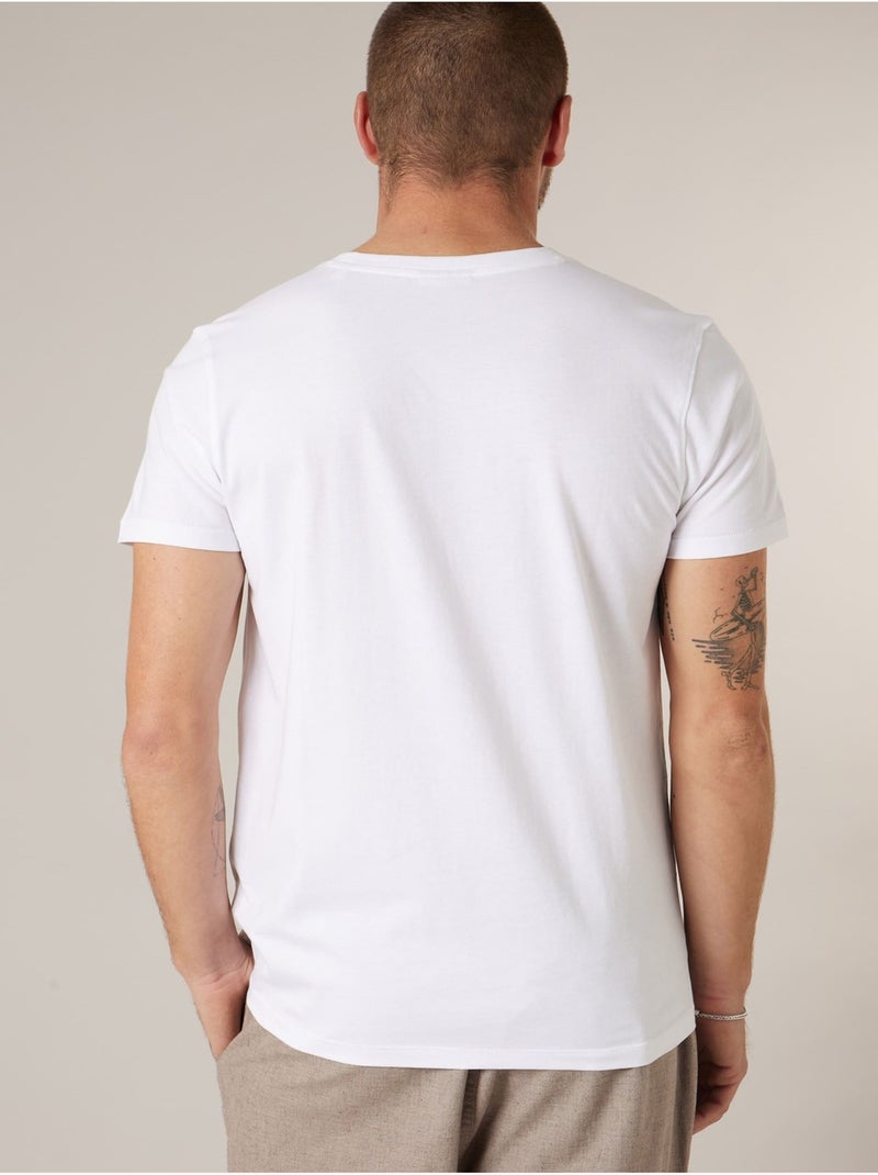 T-shirt homme en coton 'Deeluxe' Blanc - Kiabi