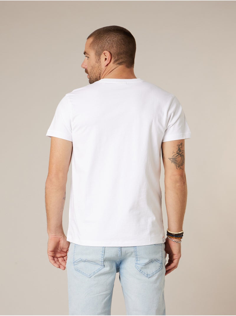 T-shirt homme en coton 'Deeluxe' Blanc - Kiabi