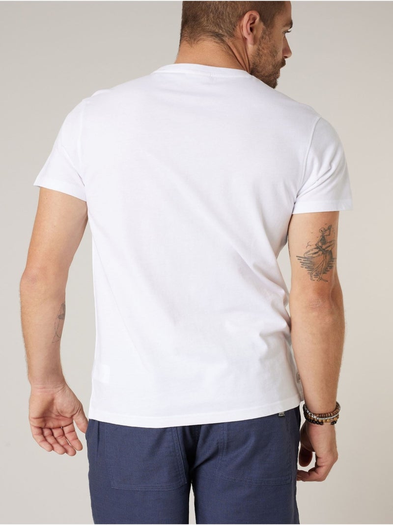 T-shirt homme en coton 'Deeluxe' Blanc - Kiabi