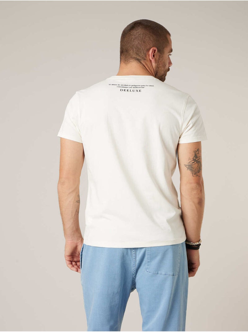 T-shirt homme en coton 'Deeluxe' Blanc - Kiabi