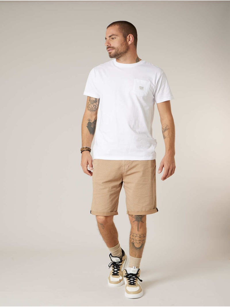 T-shirt homme en coton 'Deeluxe' Blanc - Kiabi