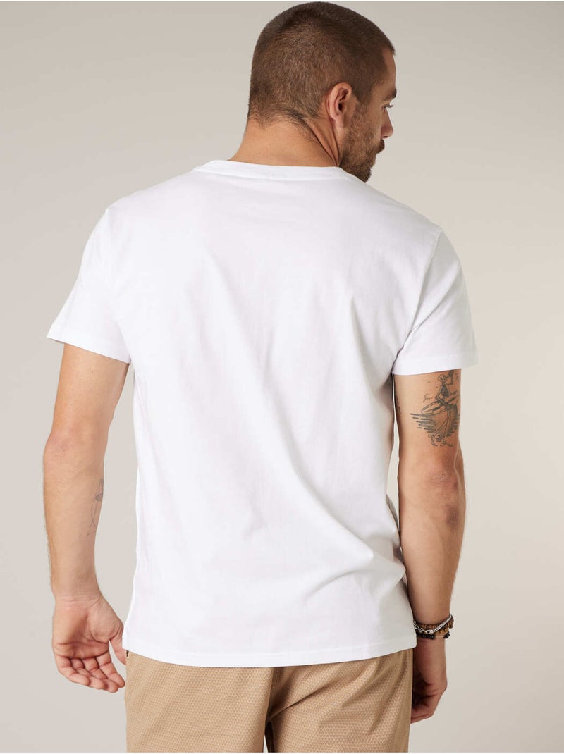 T-shirt homme en coton 'Deeluxe' Blanc - Kiabi