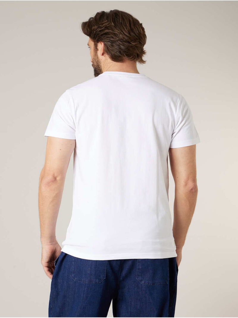 T-shirt homme en coton 'Deeluxe' Blanc - Kiabi