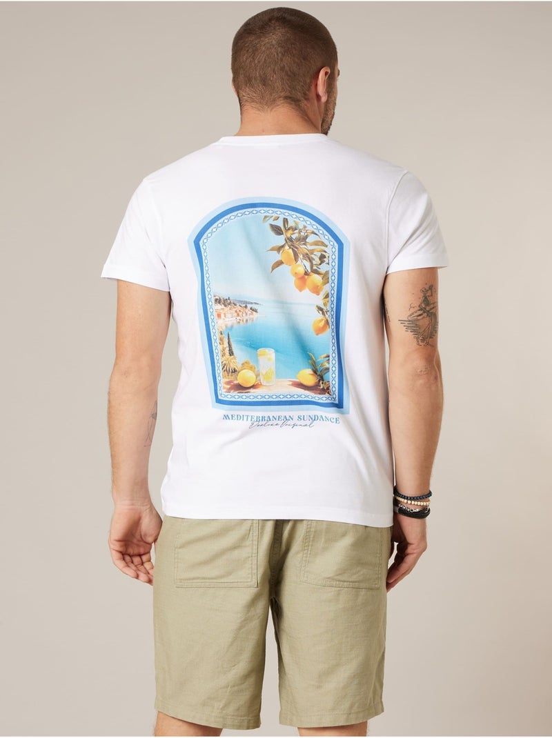T-shirt homme en coton 'Deeluxe' Blanc - Kiabi