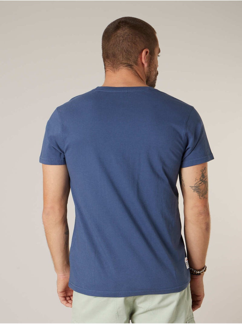 T-shirt homme en coton 'Deeluxe' Bleu foncé - Kiabi