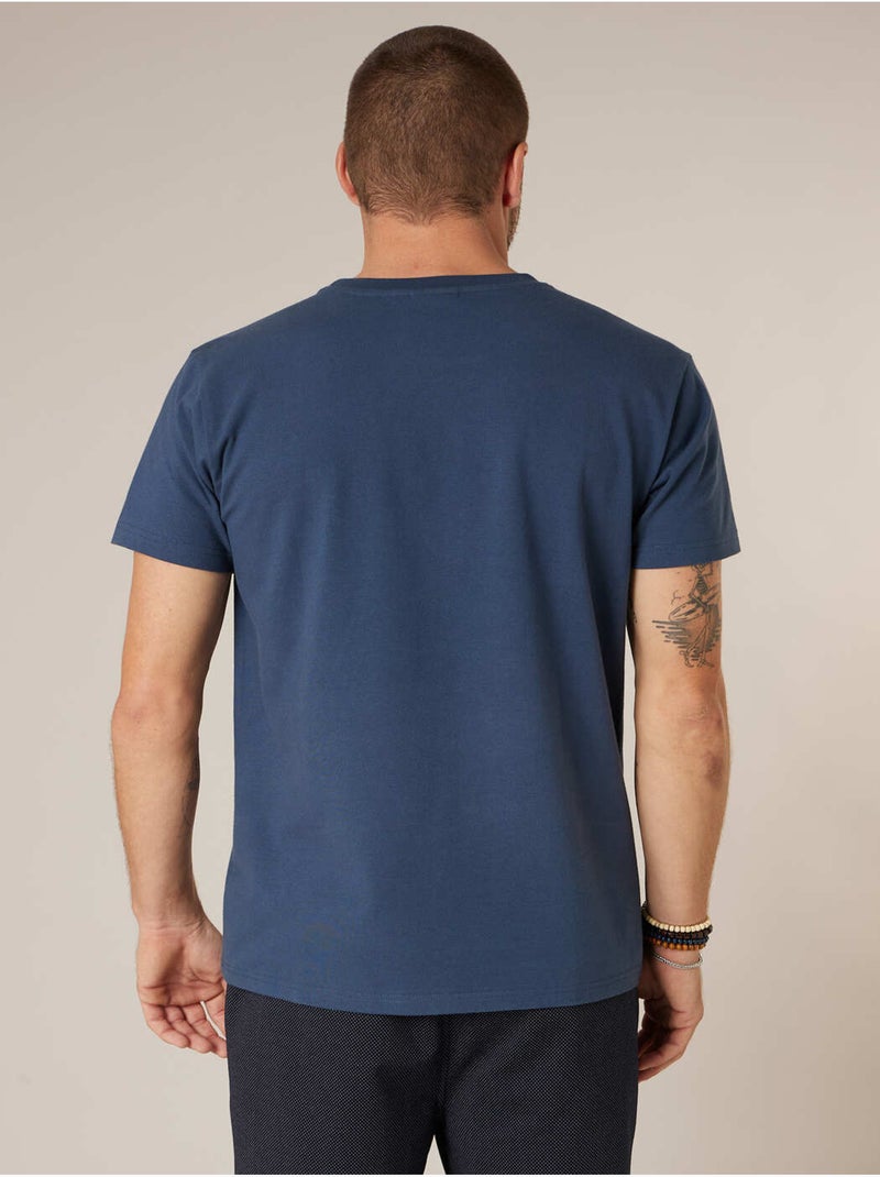 T-shirt homme en coton 'Deeluxe' Bleu foncé - Kiabi