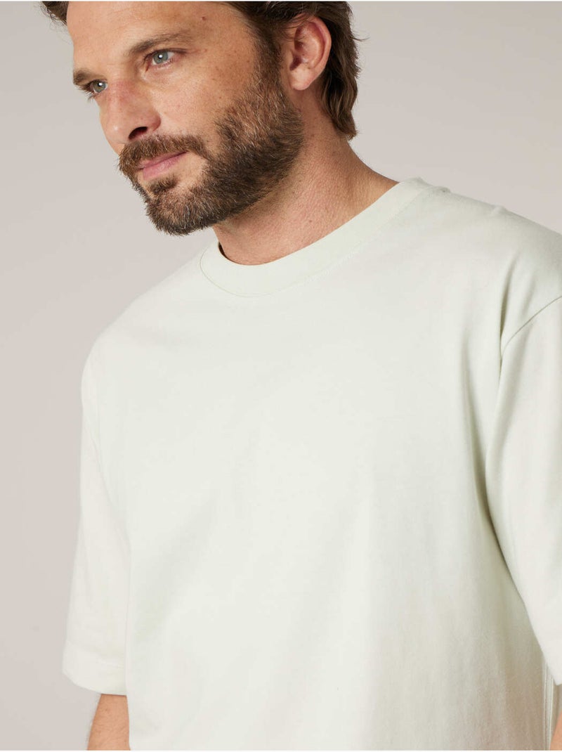 T-shirt homme en coton 'Deeluxe' Bleu lagon - Kiabi