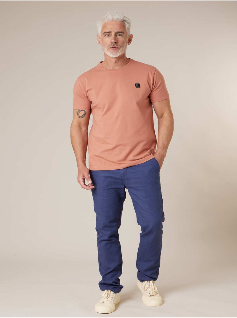 T-shirt homme en coton 'Deeluxe' Bleu marine - Kiabi