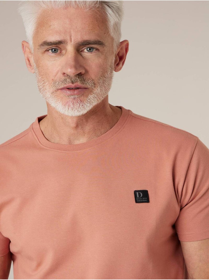 T-shirt homme en coton 'Deeluxe' Bleu marine - Kiabi