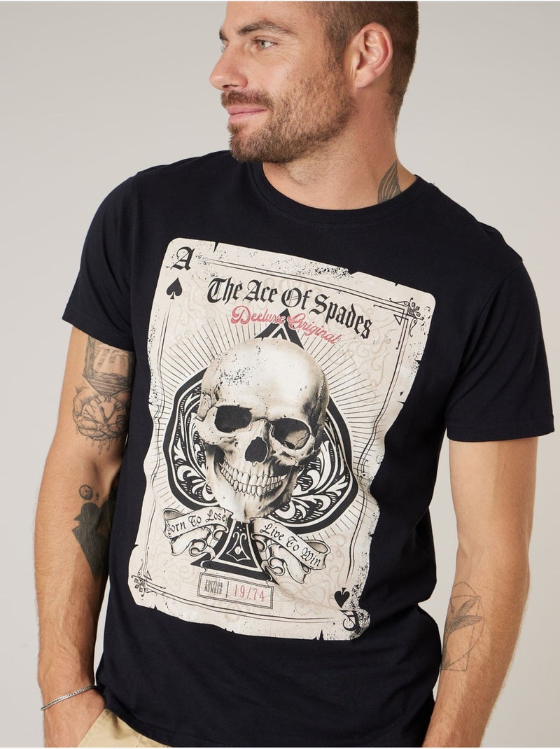 T-shirt homme en coton 'Deeluxe' gris anthracite - Kiabi