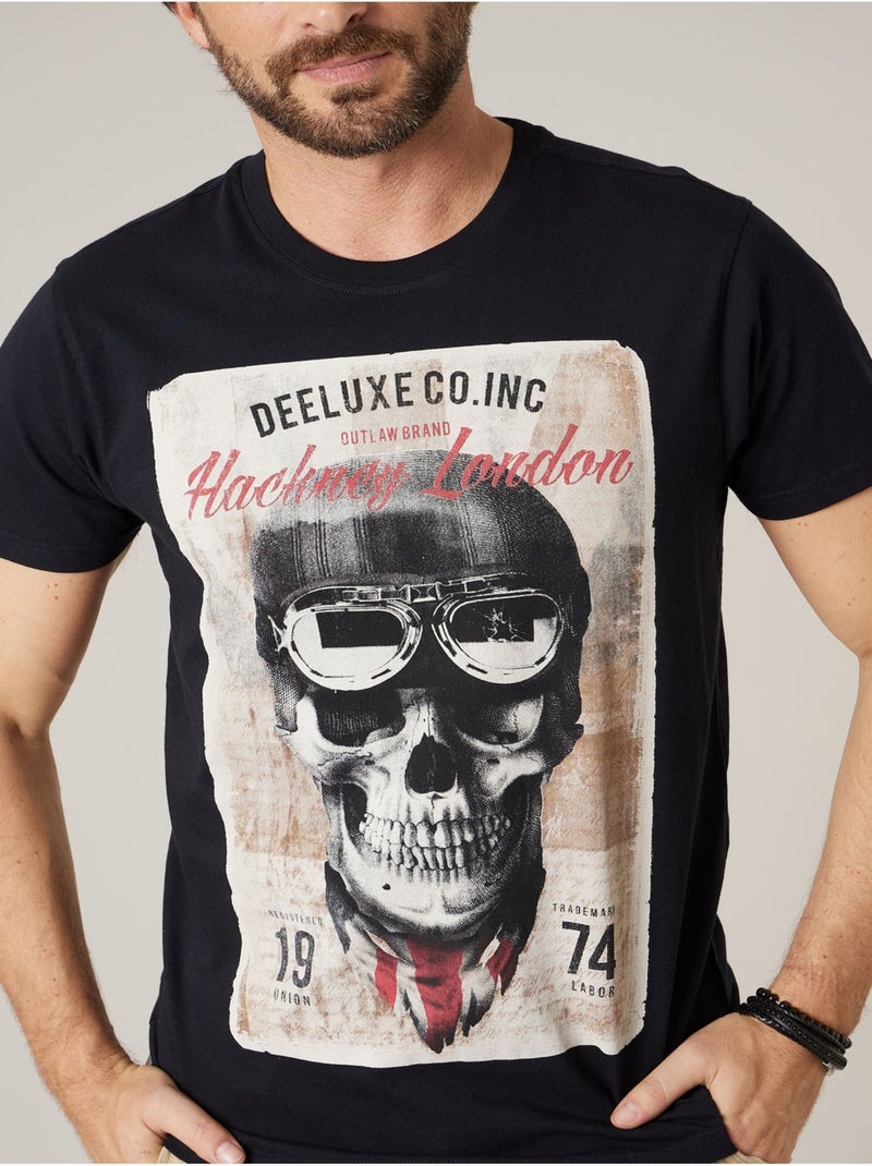 T-shirt homme en coton 'Deeluxe' gris anthracite - Kiabi