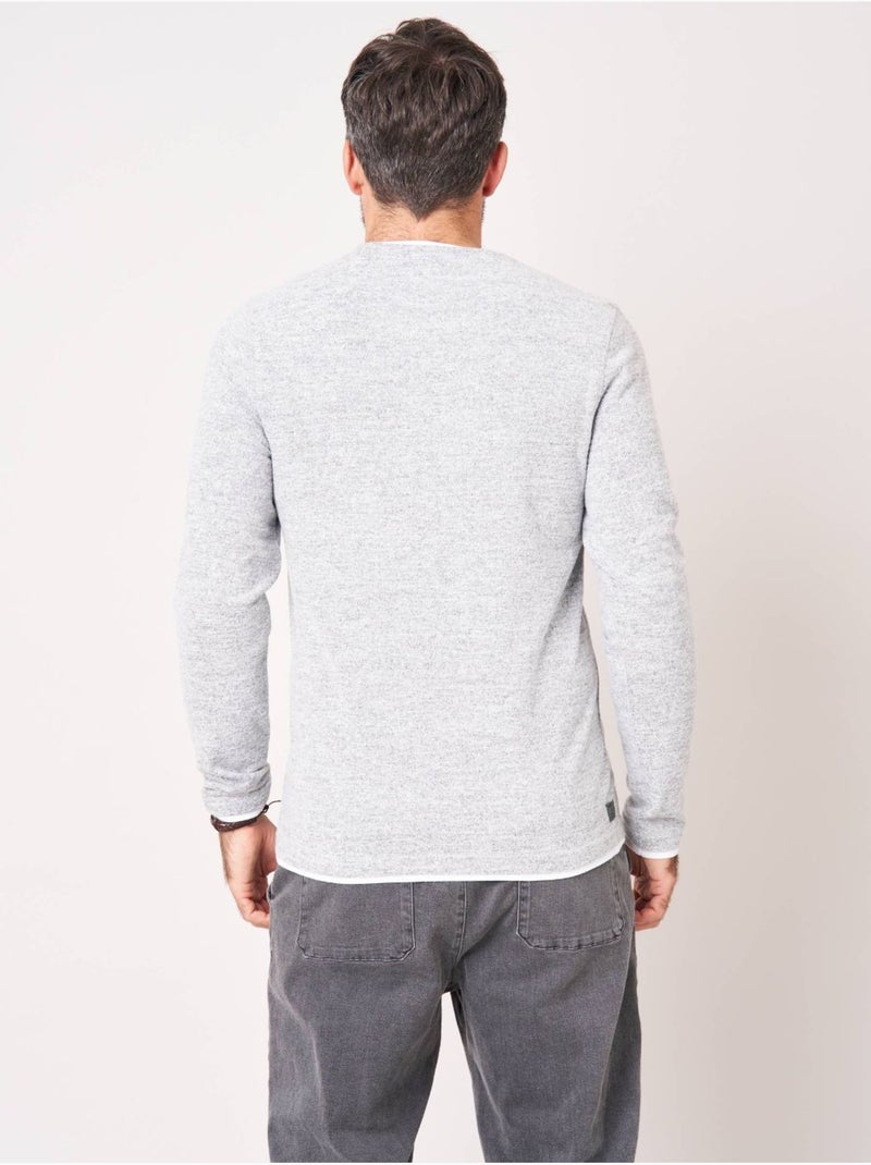 T-shirt homme en coton 'Deeluxe' Gris clair - Kiabi