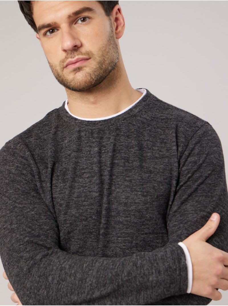 T-shirt homme en coton 'deeluxe' Gris foncé - Kiabi