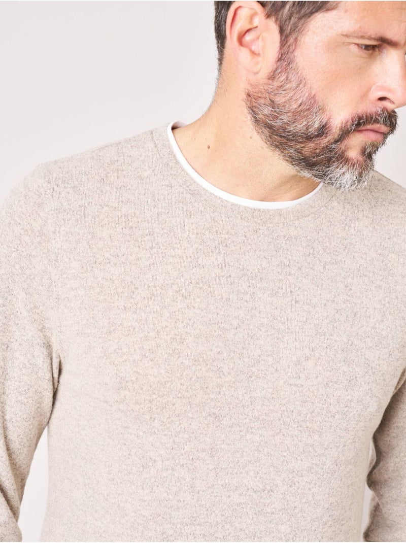 T-shirt homme en coton 'deeluxe' Gris taupe - Kiabi