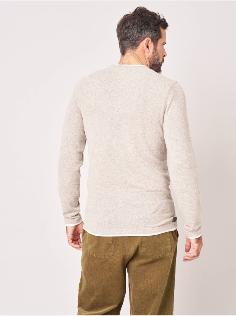 T-shirt homme en coton 'deeluxe' Gris taupe - Kiabi