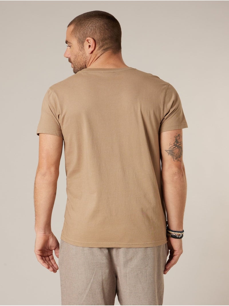 T-shirt homme en coton 'Deeluxe' Gris taupe - Kiabi
