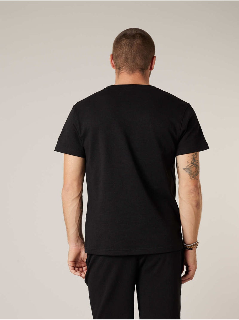 T-shirt homme en coton 'Deeluxe' Noir - Kiabi