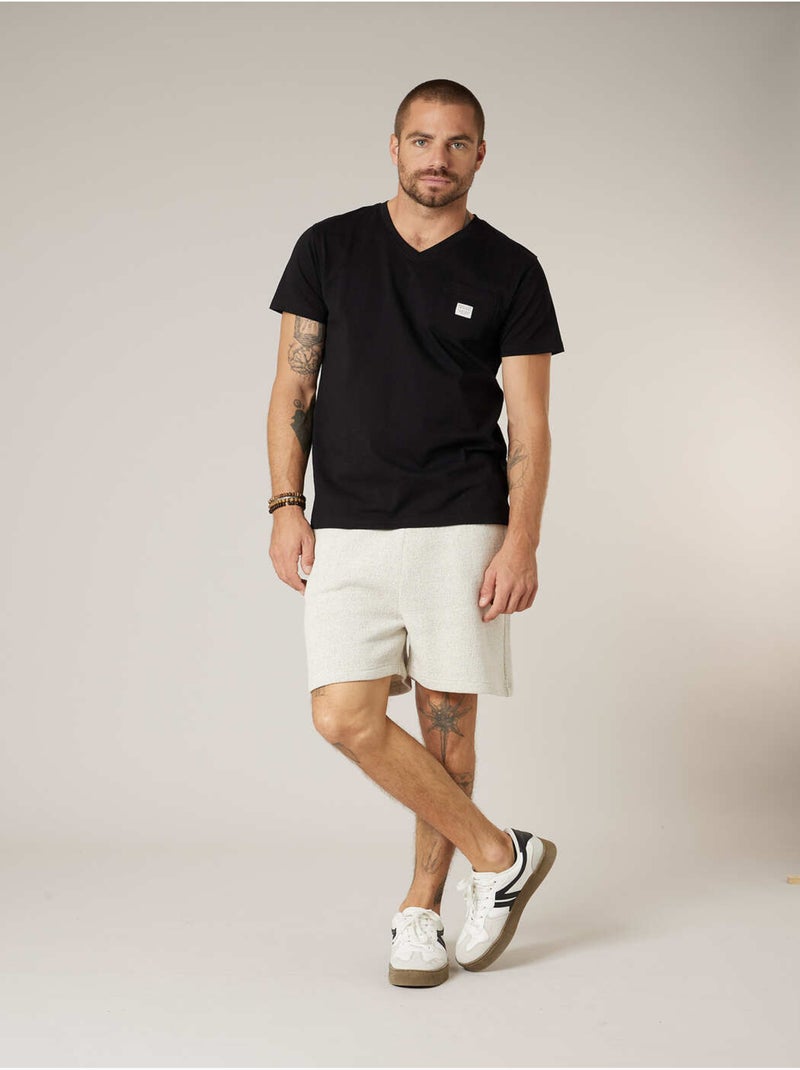 T-shirt homme en coton 'Deeluxe' Noir - Kiabi