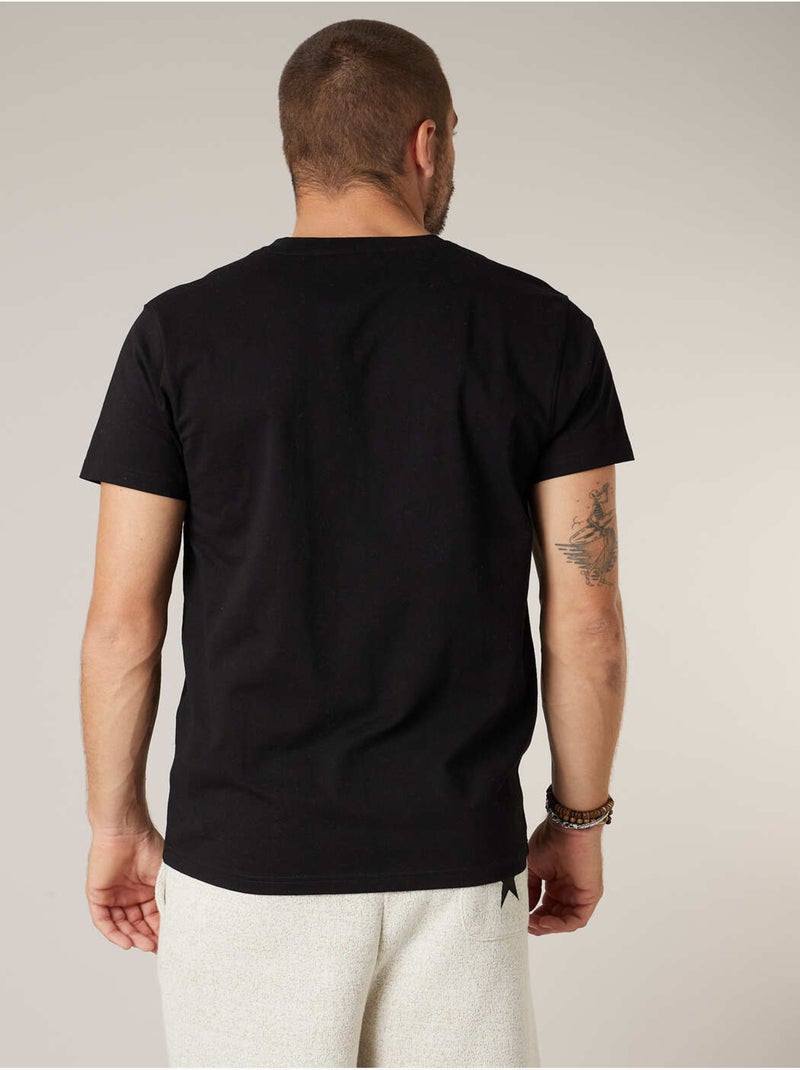 T-shirt homme en coton 'Deeluxe' Noir - Kiabi