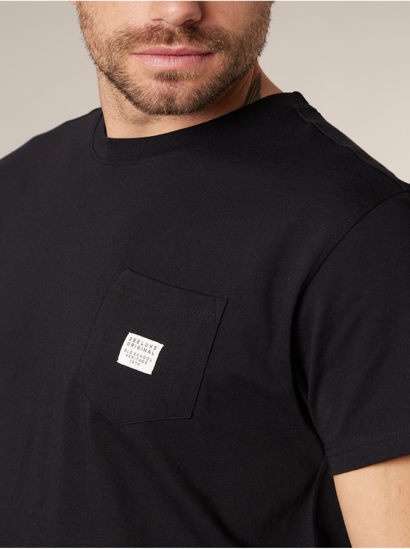 T-shirt homme en coton 'Deeluxe' Noir - Kiabi
