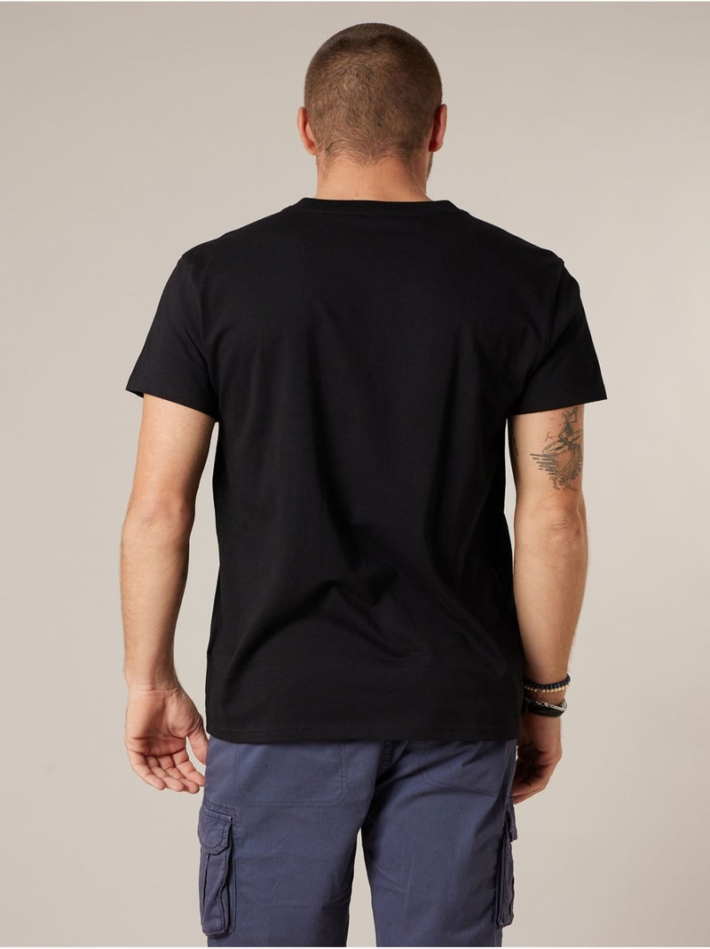 T-shirt homme en coton 'Deeluxe' Noir - Kiabi