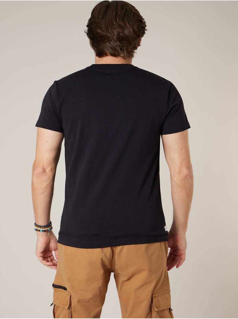 T-shirt homme en coton 'Deeluxe' Noir - Kiabi