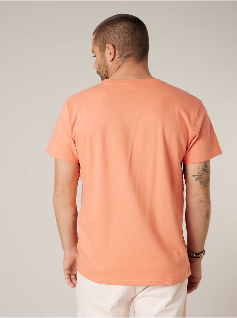 T-shirt homme en coton 'Deeluxe' Orange mandarine - Kiabi