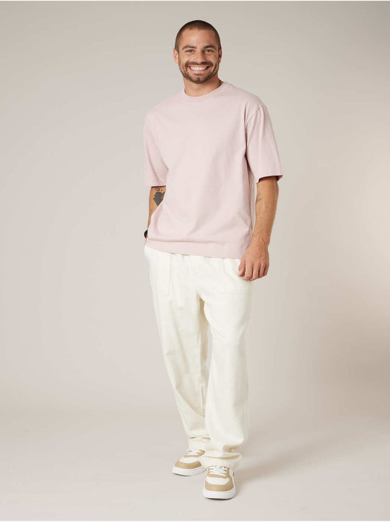 T-shirt homme en coton 'Deeluxe' Parme - Kiabi