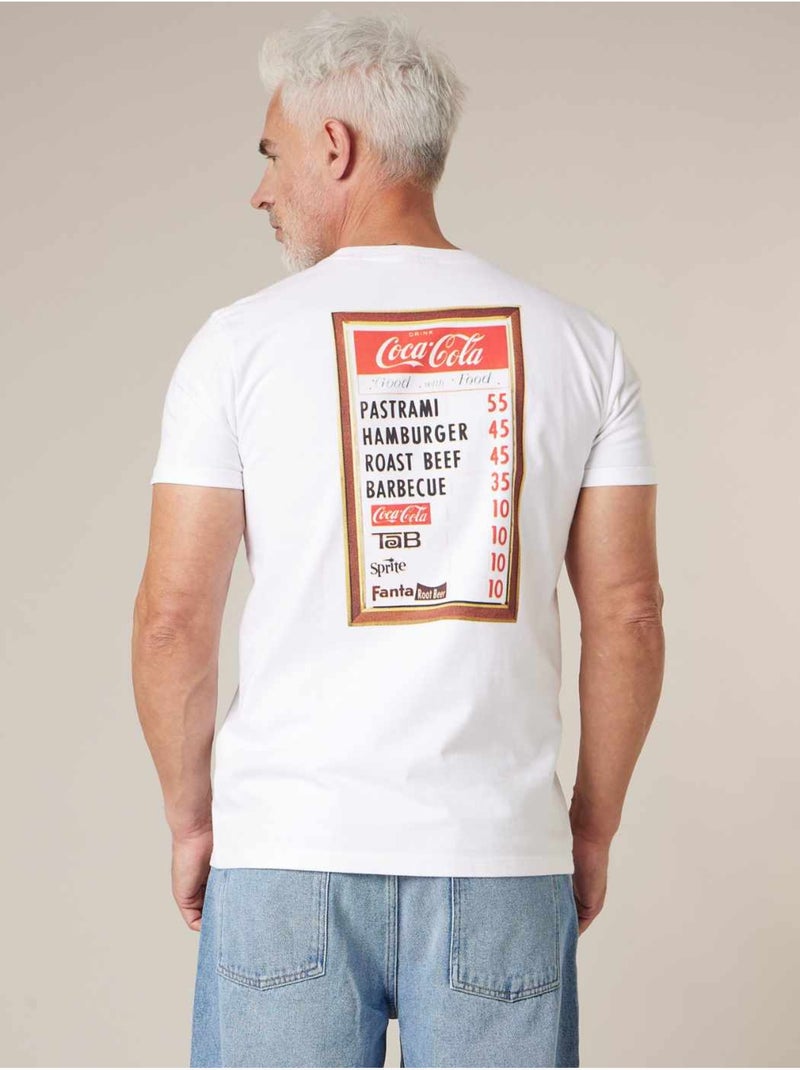 T-shirt homme en coton deeluxe x COCA-COLA 'Deeluxe' Blanc - Kiabi