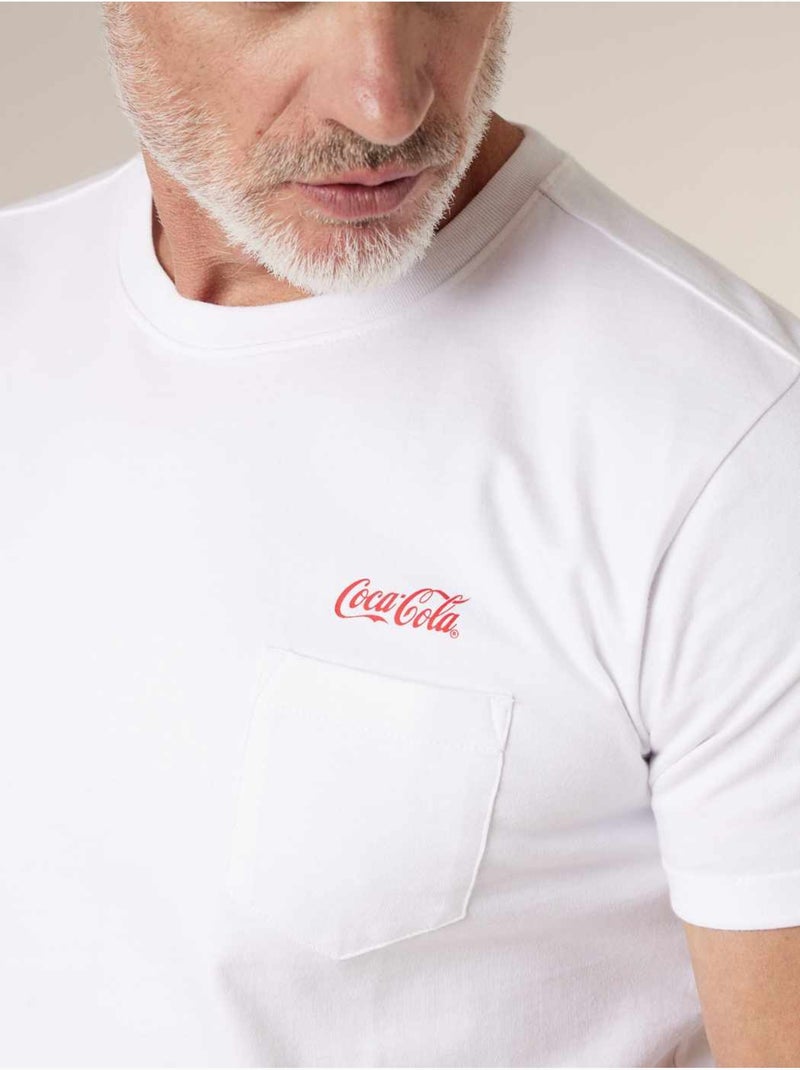 T-shirt homme en coton deeluxe x COCA-COLA 'Deeluxe' Blanc - Kiabi