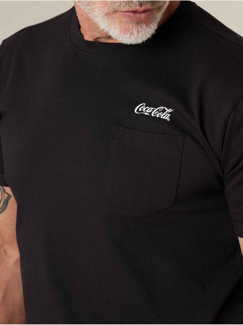 T-shirt homme en coton deeluxe x COCA-COLA 'Deeluxe' Noir - Kiabi