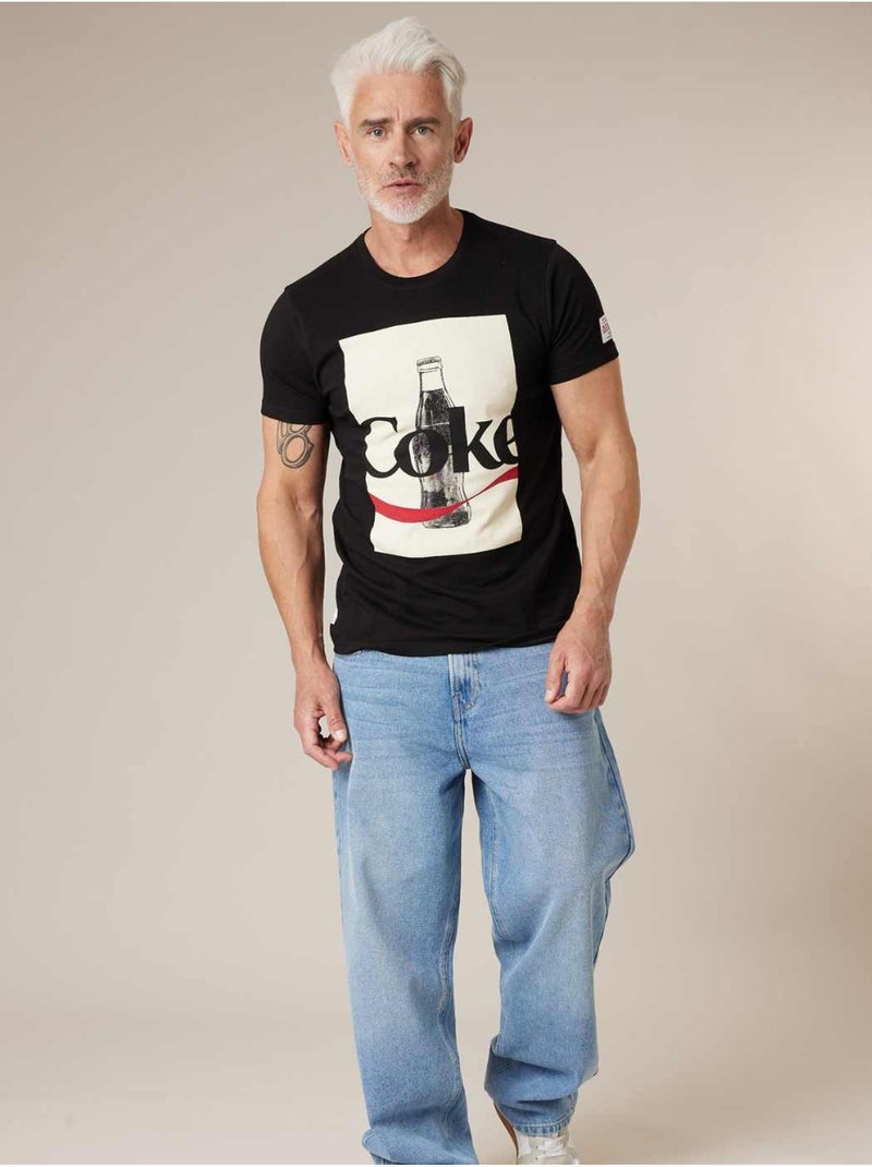 T-shirt homme en coton deeluxe x coca-cola 'Deeluxe' Noir - Kiabi