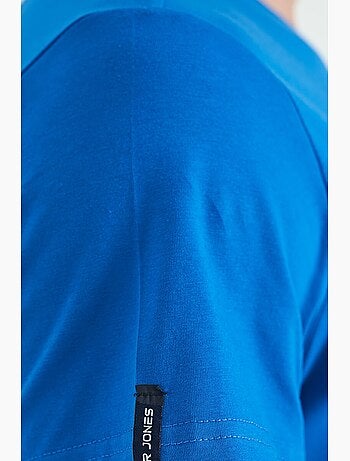 T-shirt homme en coton et élasthanne, col rond tommy
