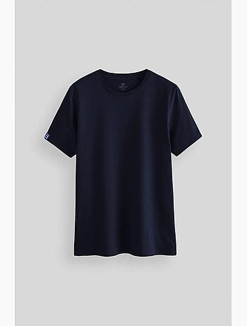 T-shirt homme en coton et élasthanne, col rond tommy
