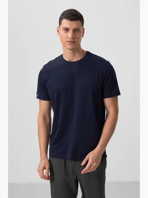 T-shirt homme en coton et élasthanne, col rond tommy - Kiabi T-shirt homme en coton et élasthanne, col rond tommy - Kiabi