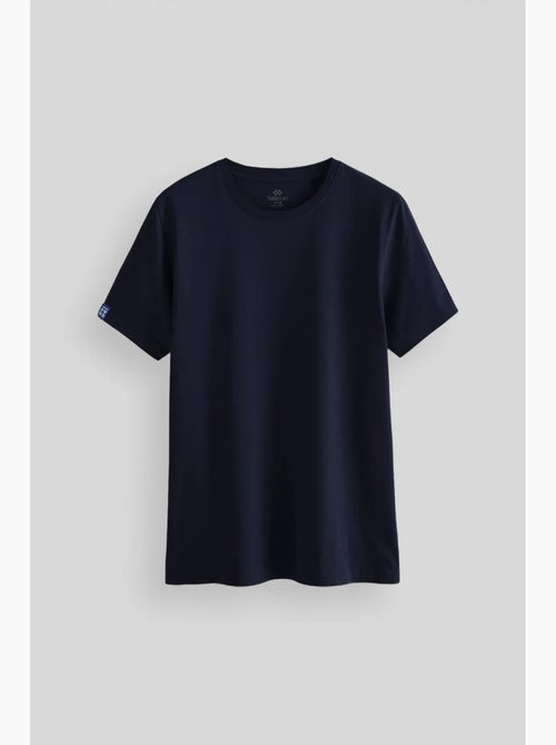 T-shirt homme en coton et élasthanne, col rond tommy - Kiabi T-shirt homme en coton et élasthanne, col rond tommy - Kiabi