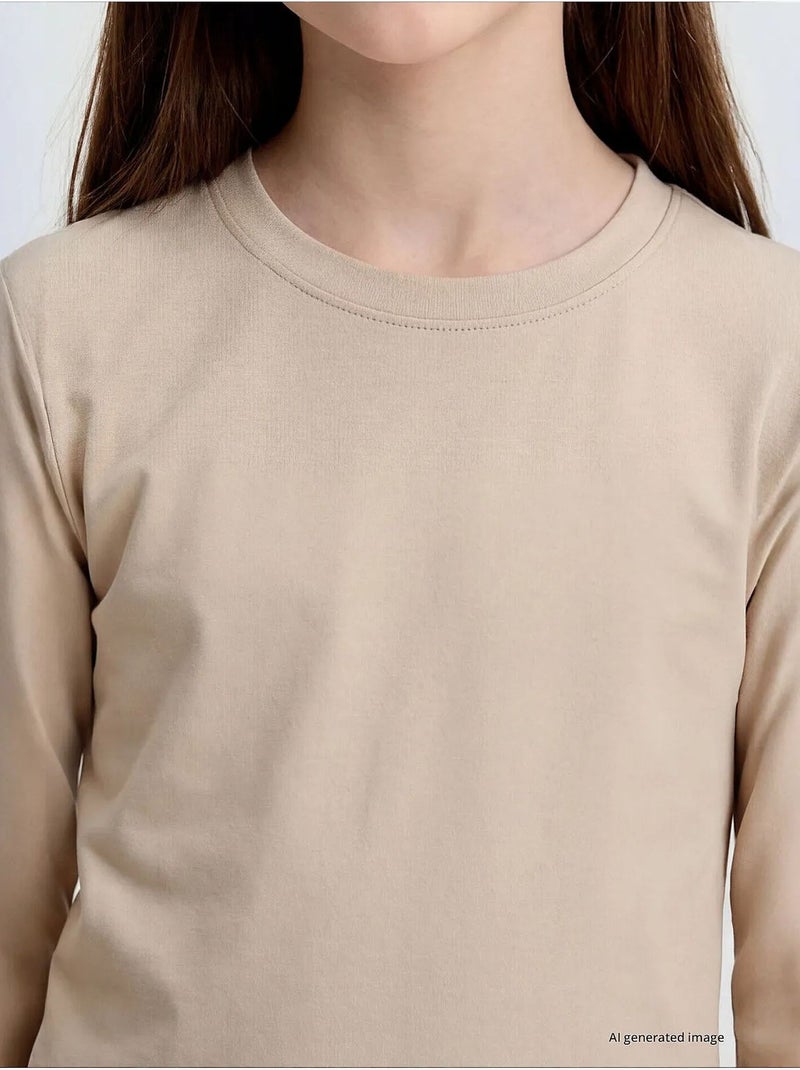T-shirt homme en coton et élasthanne tommy Beige argile - Kiabi