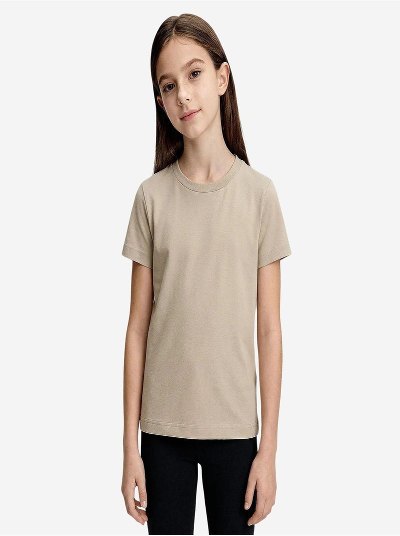 T-shirt homme en coton et élasthanne tommy Beige argile - Kiabi