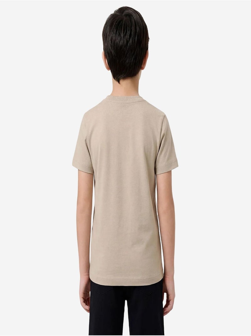 T-shirt homme en coton et élasthanne tommy Beige argile - Kiabi