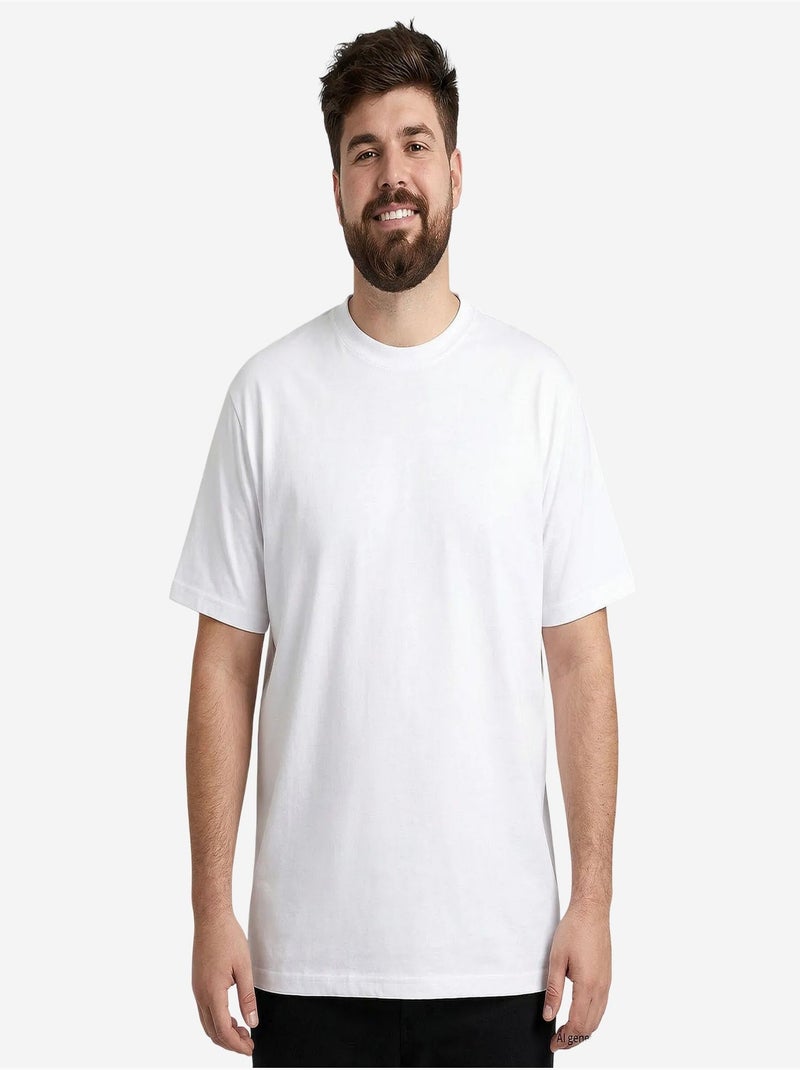 T-shirt homme en coton et élasthanne tommy Blanc - Kiabi