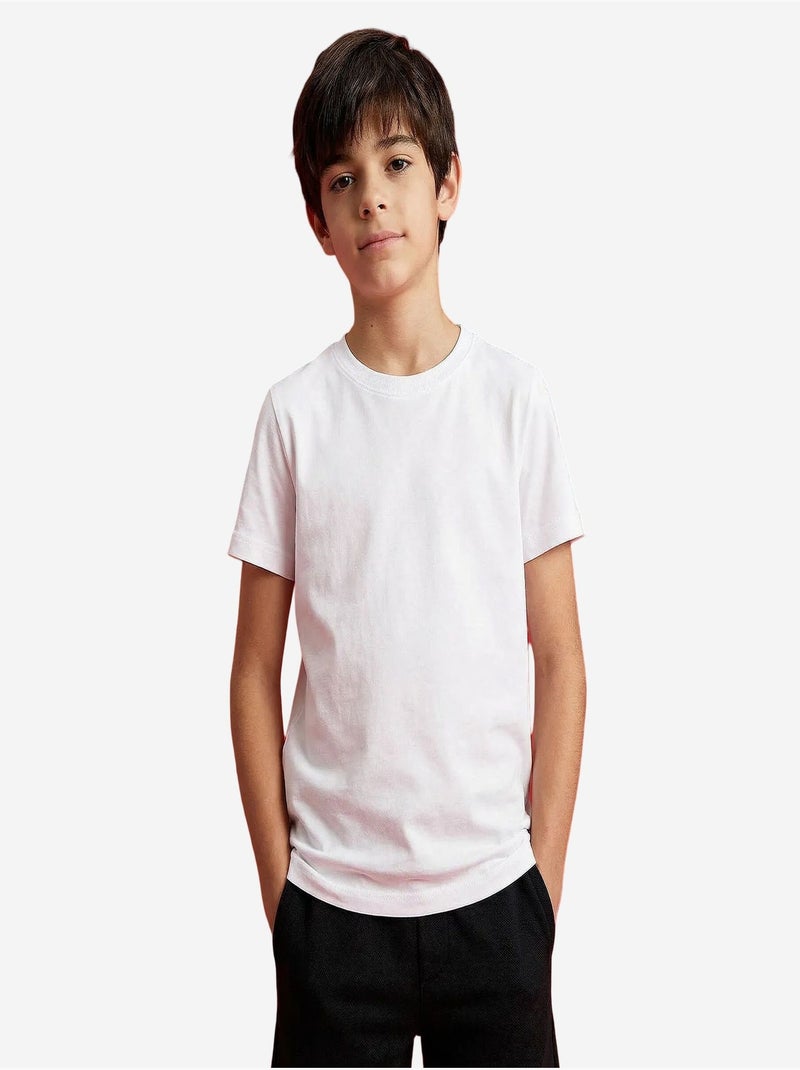 T-shirt homme en coton et élasthanne tommy Blanc - Kiabi