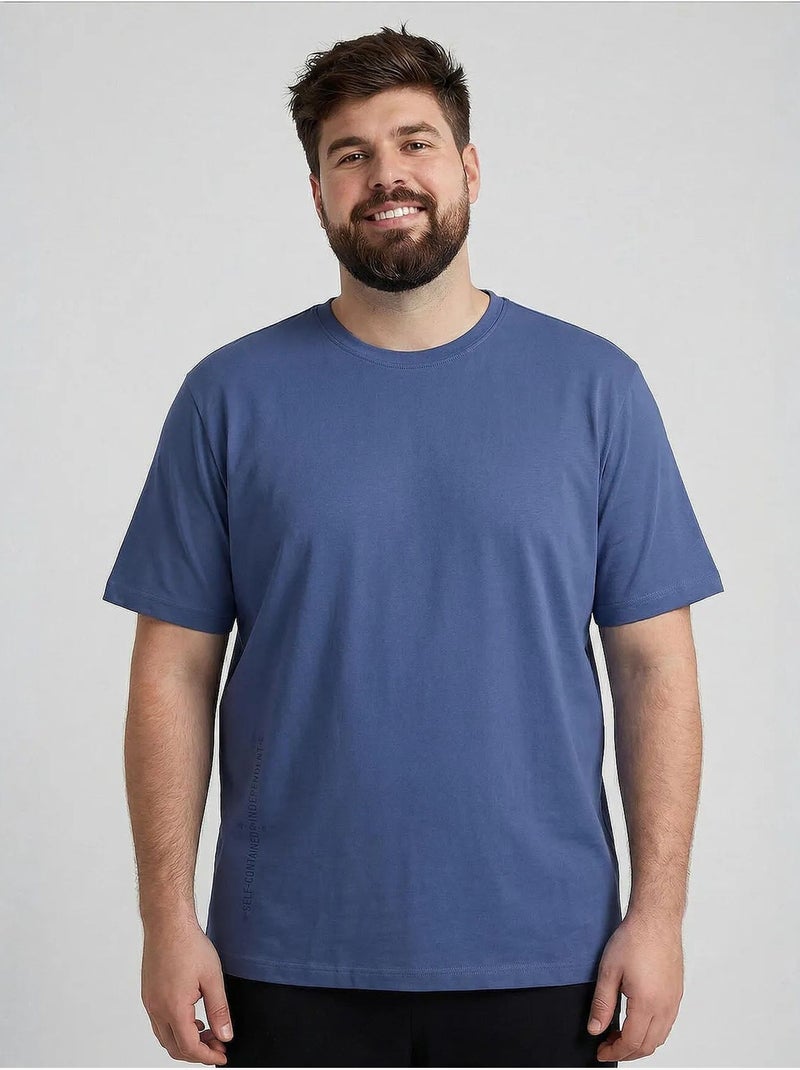 T-shirt homme en coton et élasthanne tommy Bleu - Kiabi