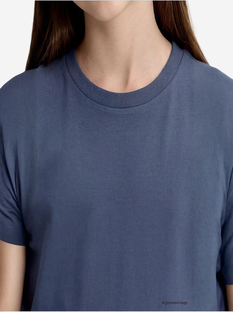 T-shirt homme en coton et élasthanne tommy Bleu marine - Kiabi