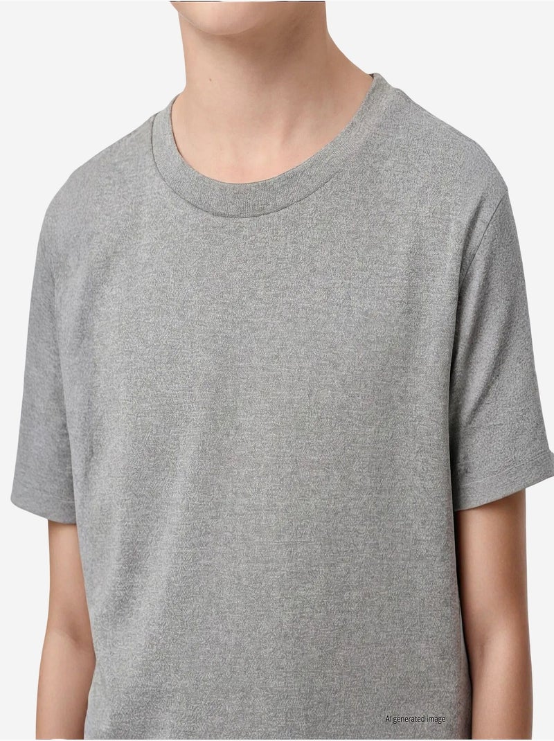 T-shirt homme en coton et élasthanne tommy Gris - Kiabi