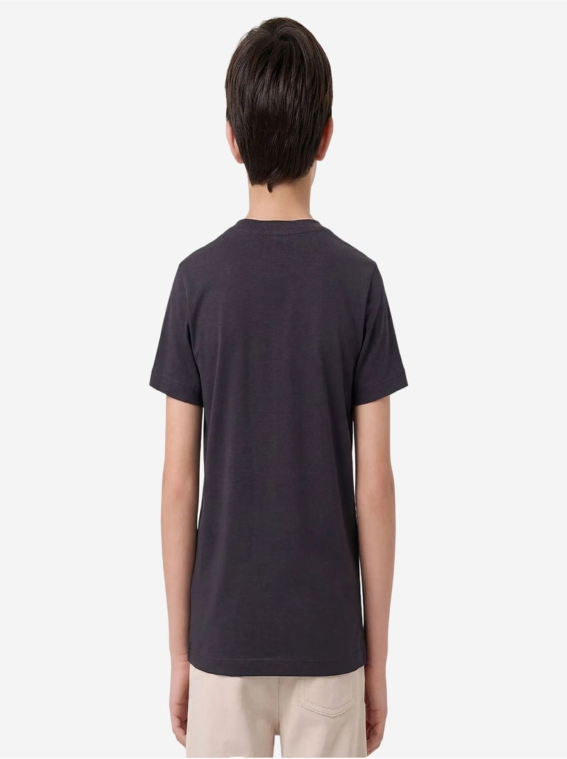 T-shirt homme en coton et élasthanne tommy Gris Noir - Kiabi